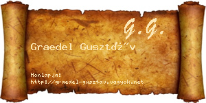 Graedel Gusztáv névjegykártya